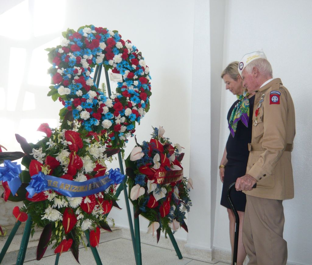 Wreath laying